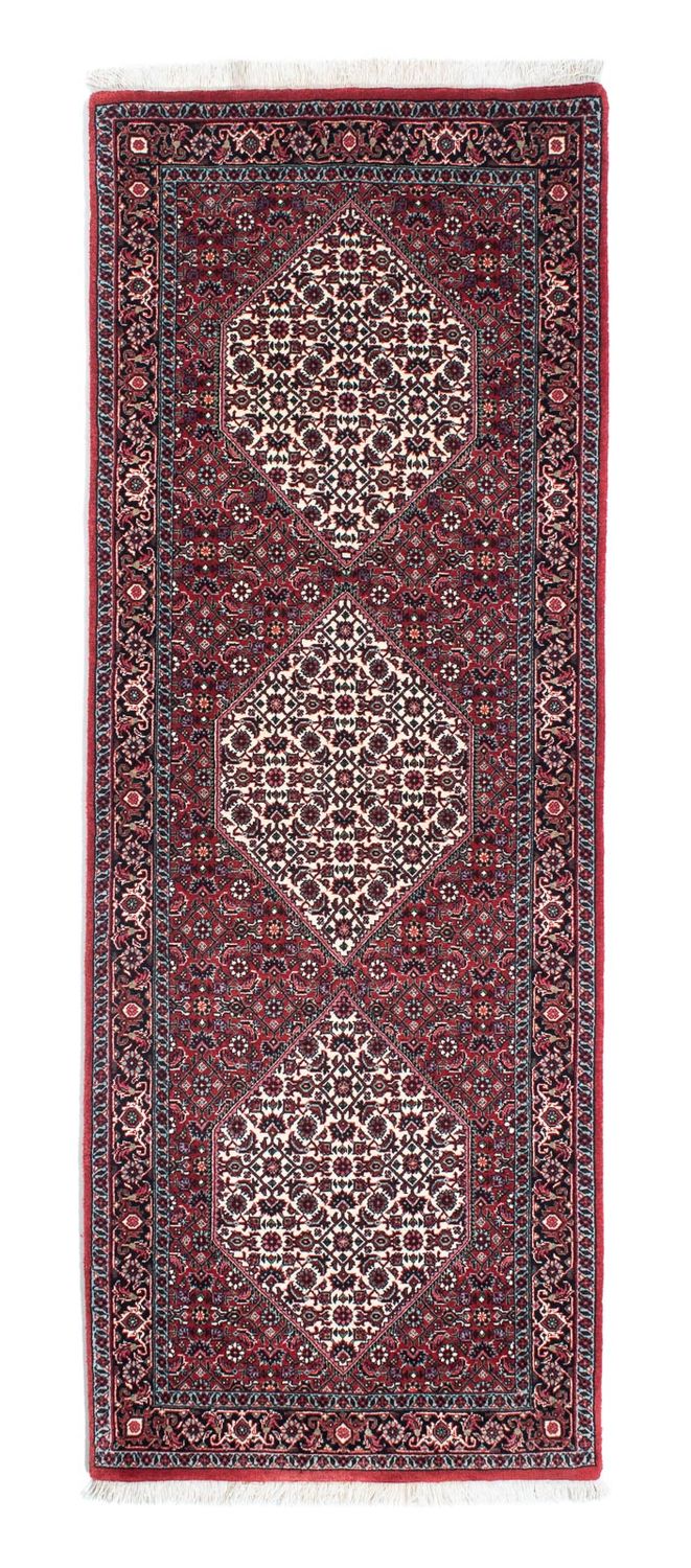 Biegacz Dywan perski - Bijar - 210 x 75 cm - czerwony
