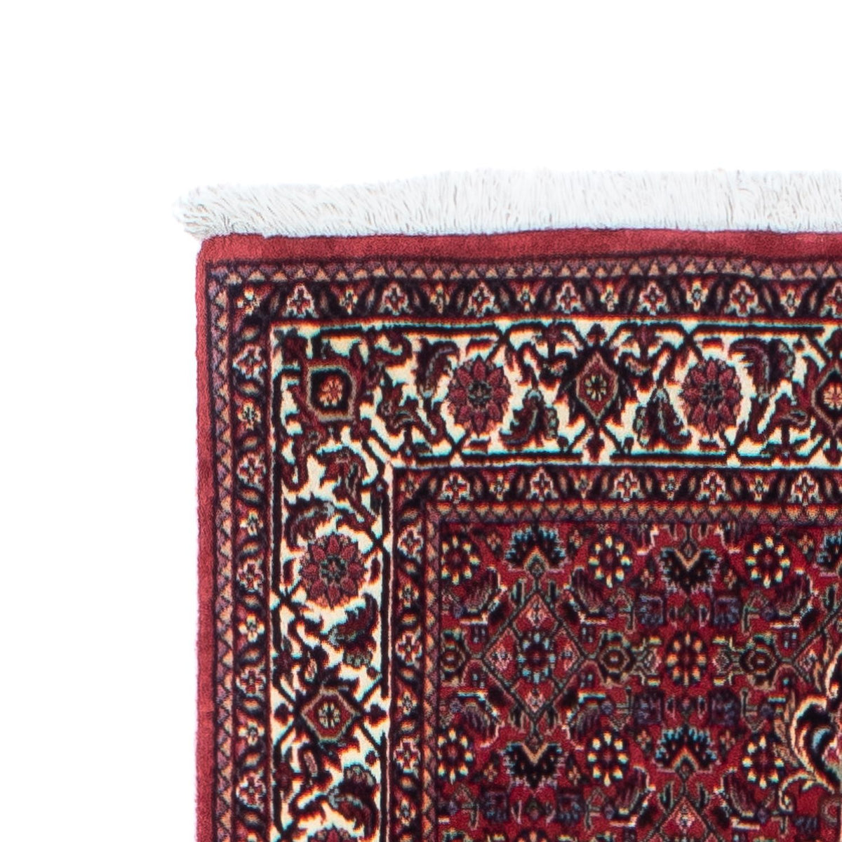 Biegacz Dywan perski - Bijar - 313 x 82 cm - ciemna czerwień