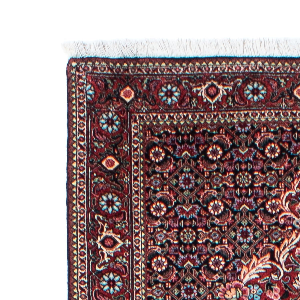 Biegacz Dywan perski - Bijar - 298 x 82 cm - ciemnoniebieski