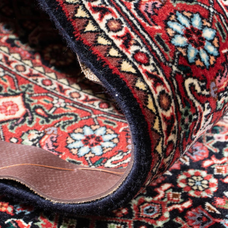 Biegacz Dywan perski - Bijar - 298 x 82 cm - ciemnoniebieski