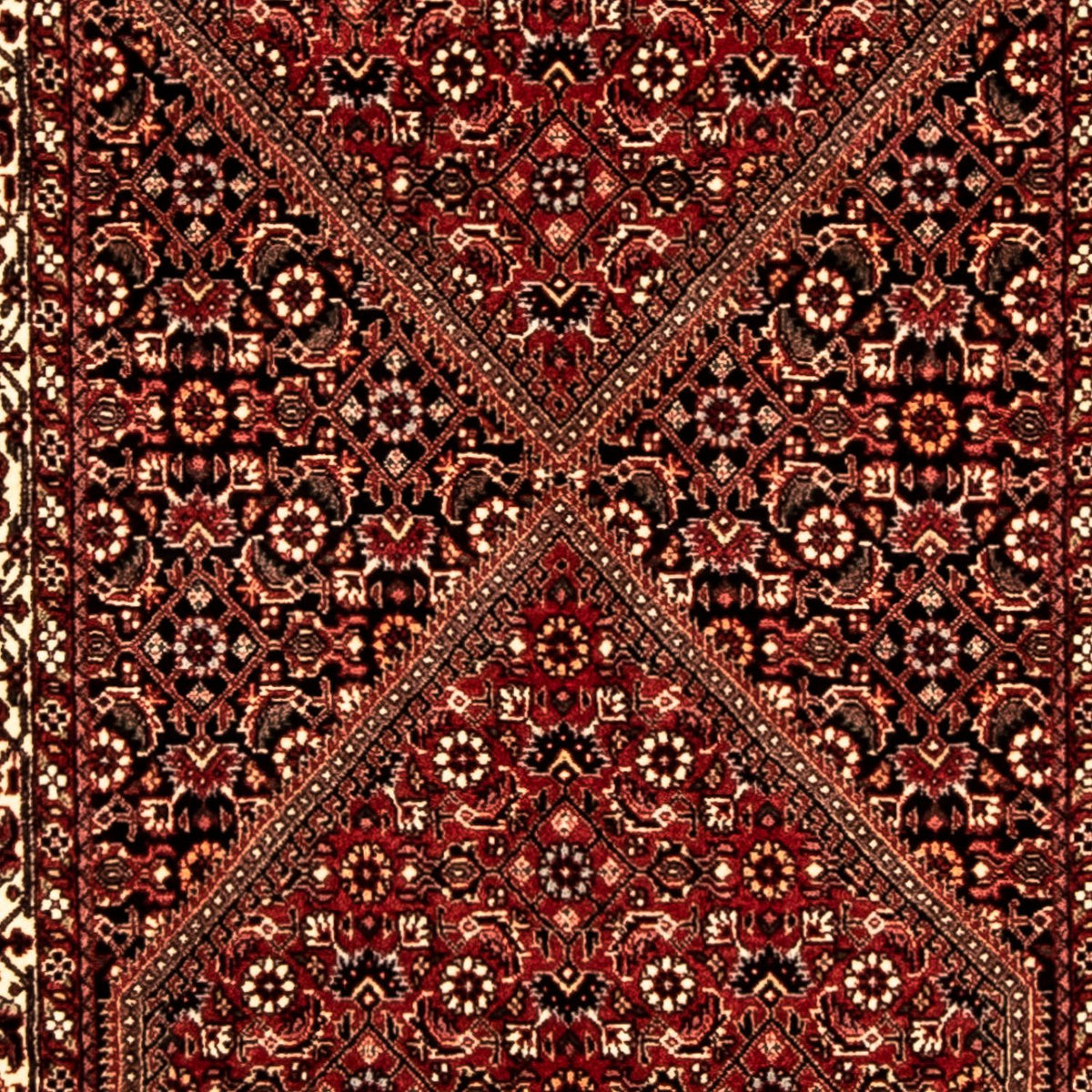 Biegacz Dywan perski - Bijar - 315 x 77 cm - wielokolorowy