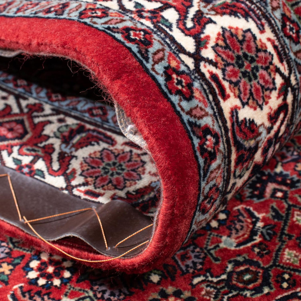 Biegacz Dywan perski - Bijar - 302 x 81 cm - czerwony