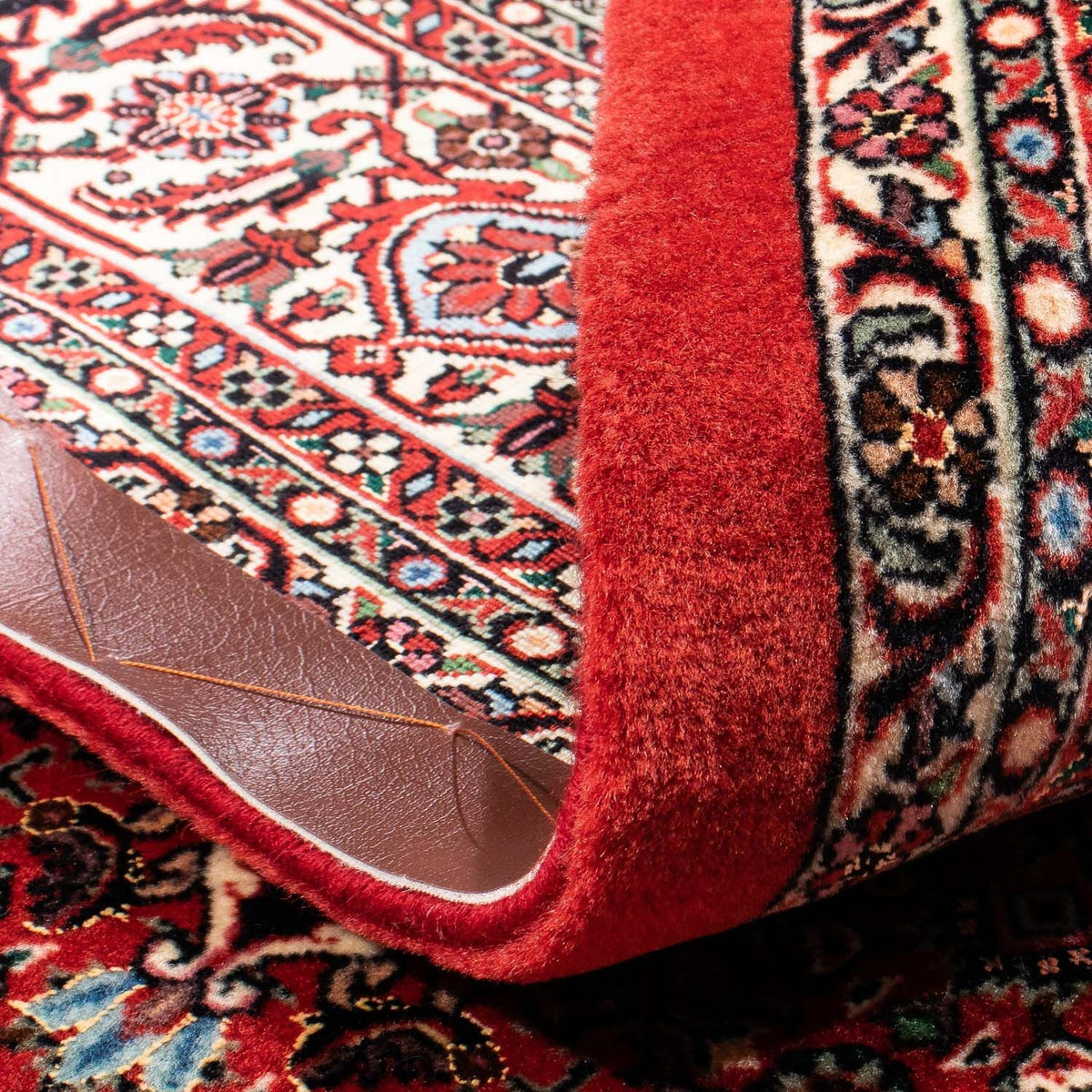 Dywan perski - Bijar - 233 x 168 cm - ciemna czerwień