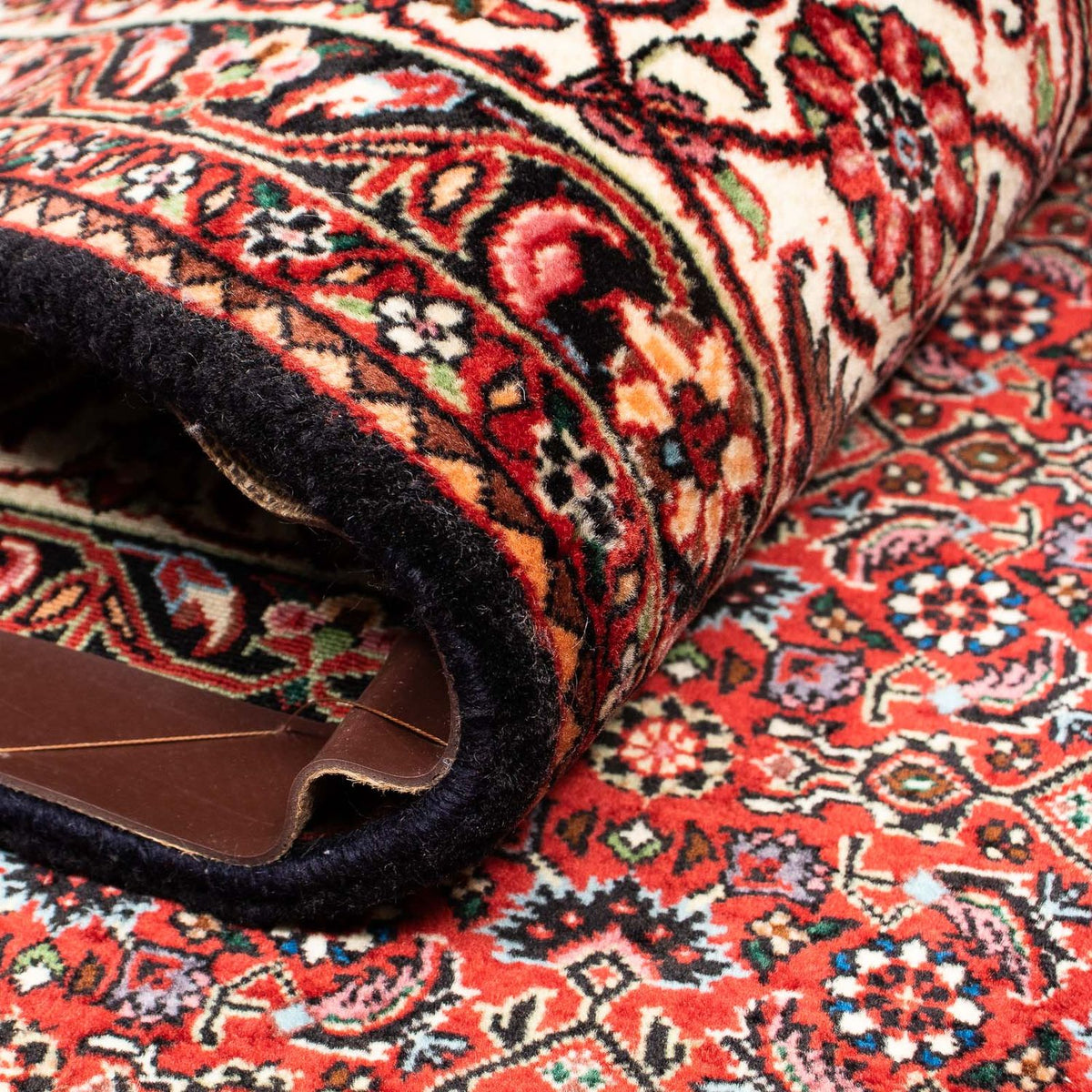 Dywan perski - Bijar - 244 x 200 cm - ciemna czerwień