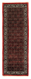 Bidjar Dywan 100x293cm - Dywan perski - Chodnik / Ciemna czerwień / 100 x 293 cm Chodnik