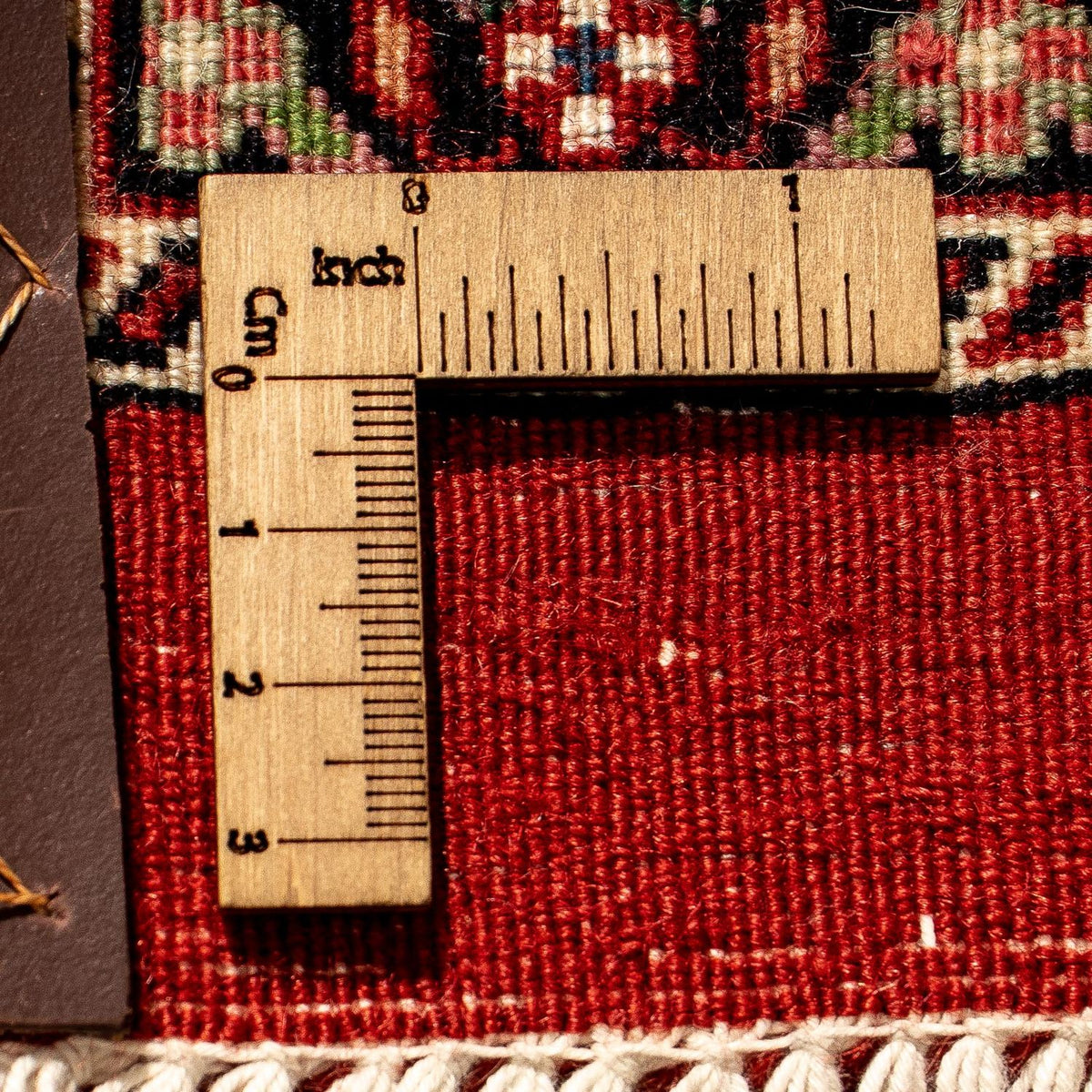 Biegacz Dywan perski - Bijar - 293 x 100 cm - ciemna czerwień