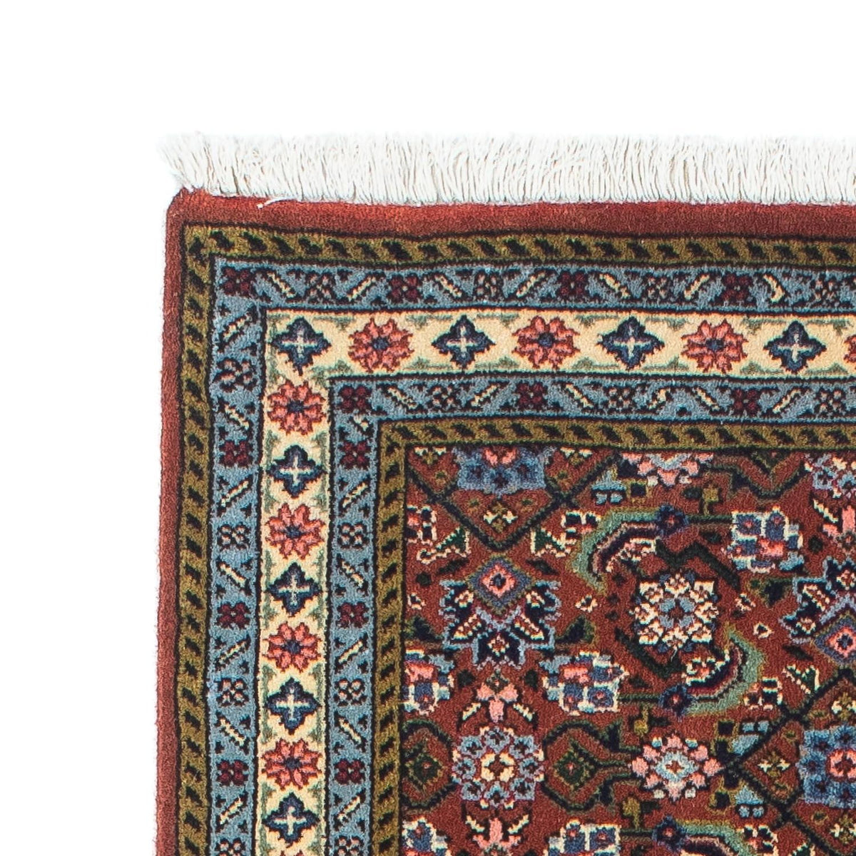 Biegacz Dywan perski - Bijar - 196 x 48 cm - ciemnoniebieski