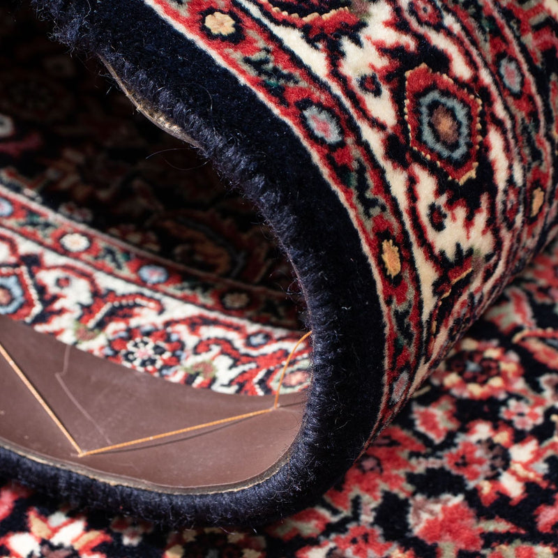 Biegacz Dywan perski - Bijar - 195 x 48 cm - ciemnoniebieski