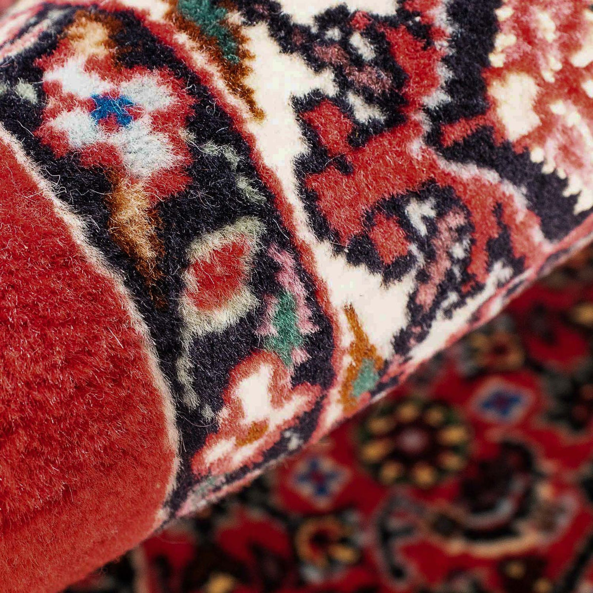 Dywan perski - Bijar kwadratowy  - 104 x 98 cm - czerwony