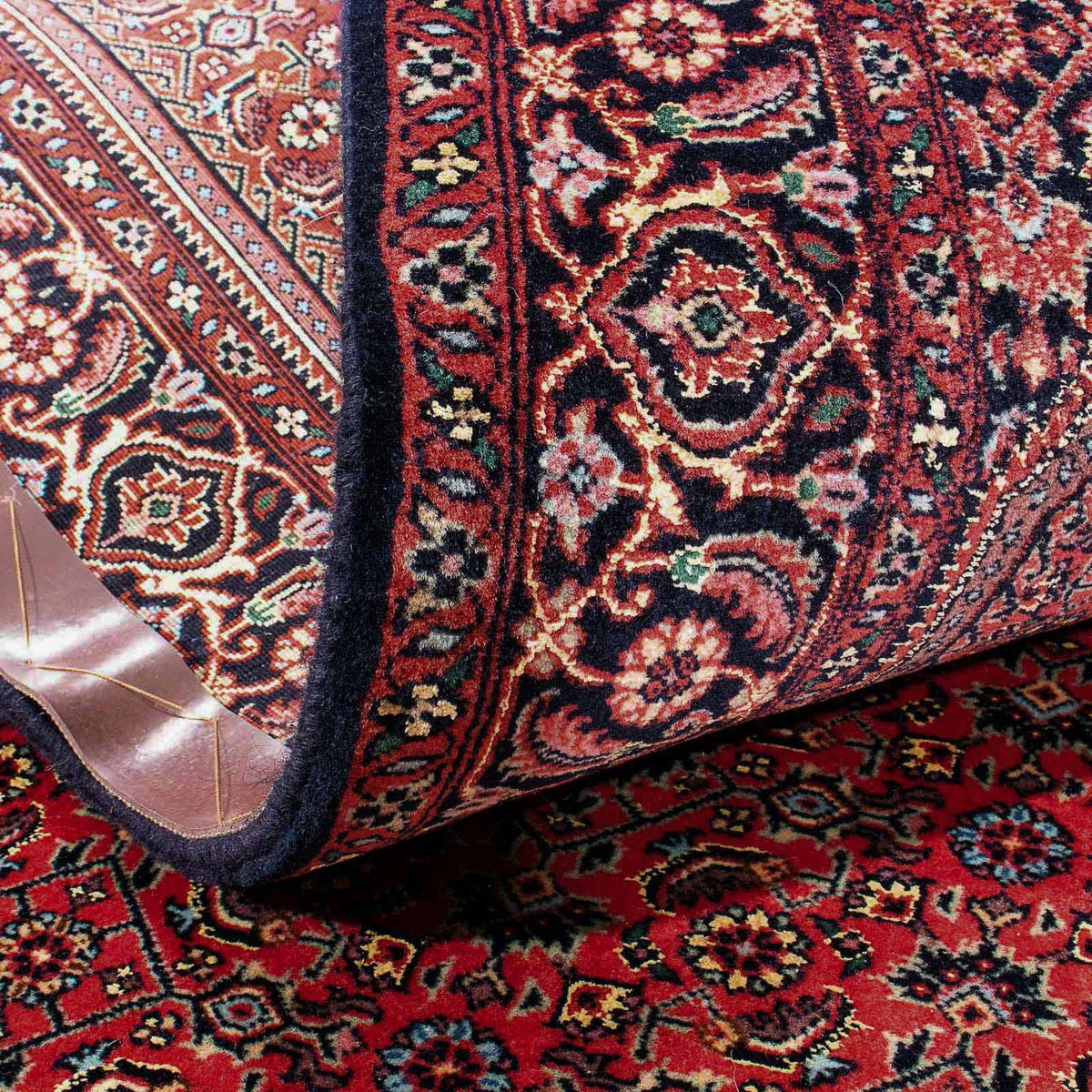 Biegacz Dywan perski - Bijar - 187 x 107 cm - czerwony