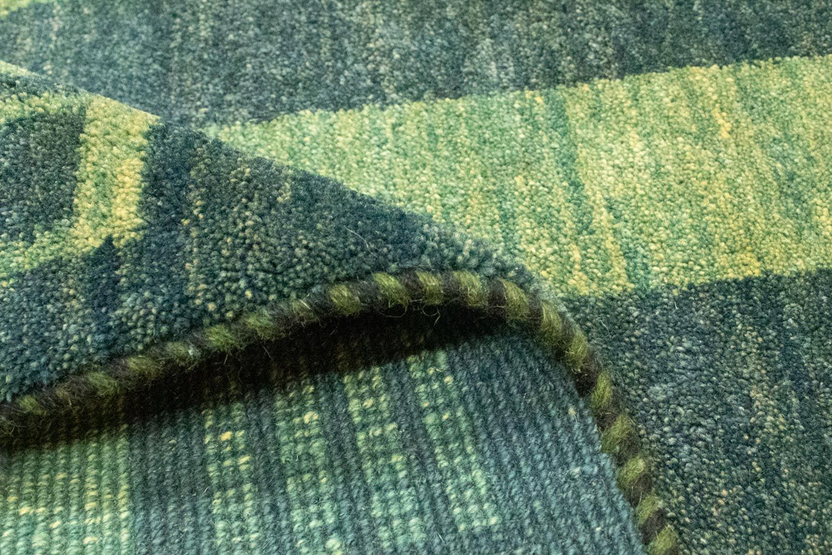 Dywan Gabbeh - perski - 233 x 178 cm - zielona