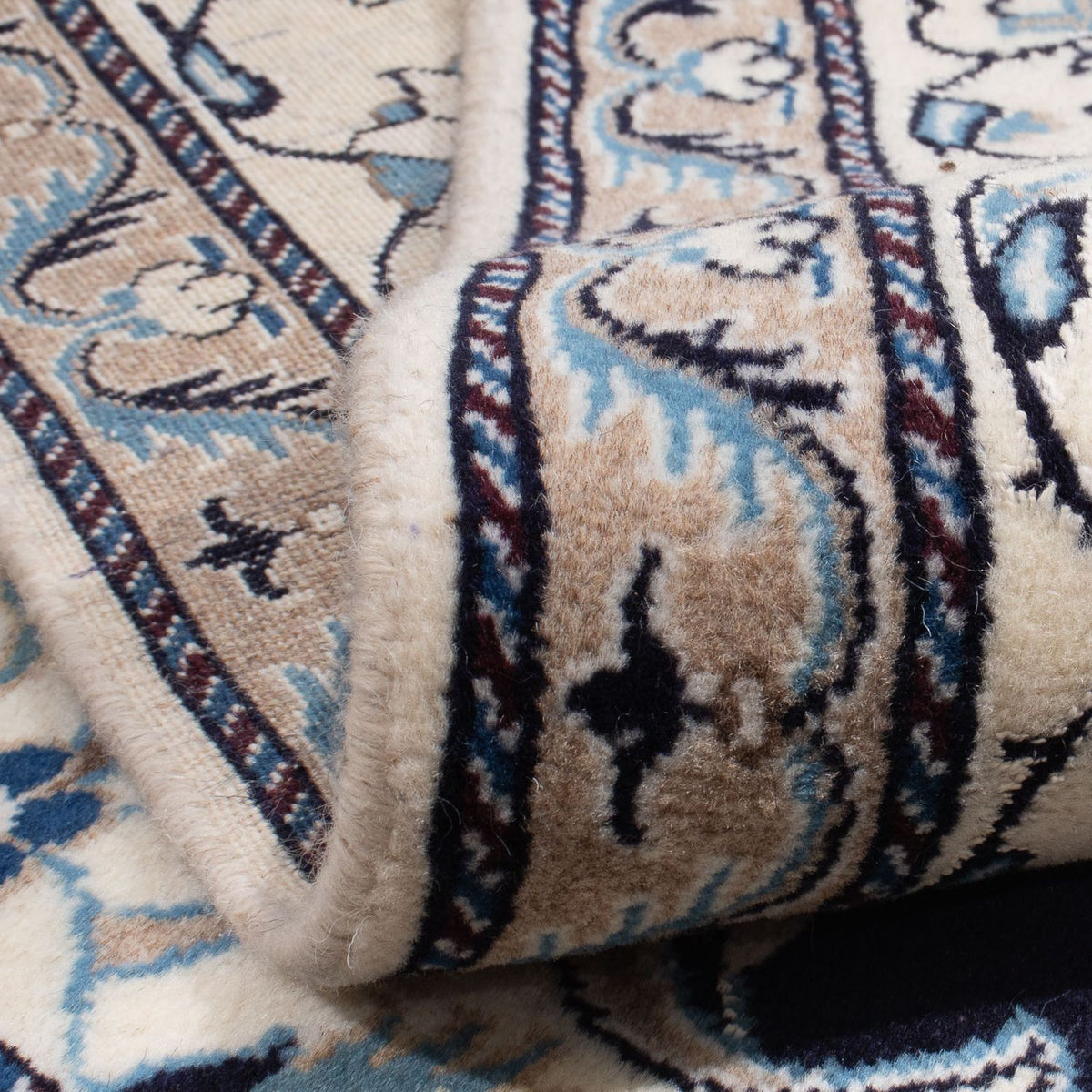 Dywan perski - Nain kwadratowy  - 198 x 192 cm - ciemnoniebieski