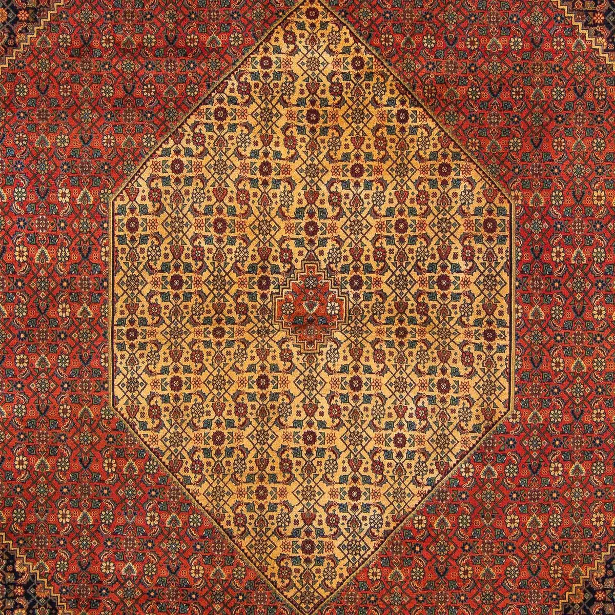 Dywan perski - Tabriz - Królewski - 337 x 251 cm - ciemna czerwień