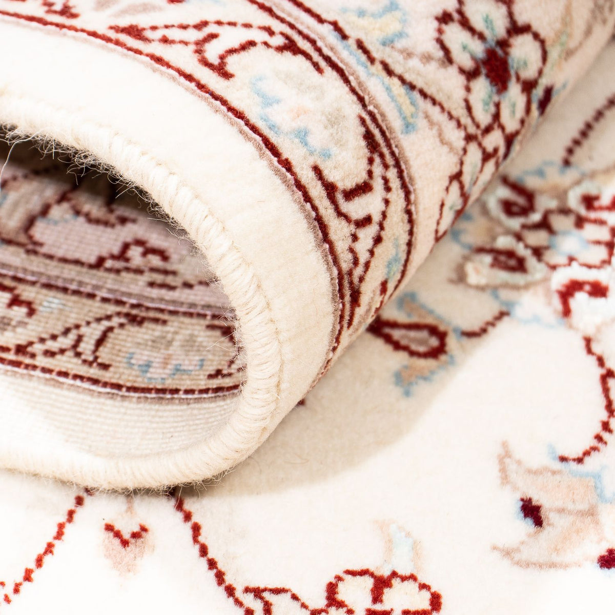 Dywan perski - Nain - Królewski - 196 x 137 cm - beżowy