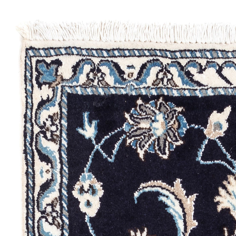 Dywan perski - Nain - 142 x 62 cm - ciemnoniebieski