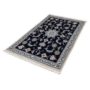 Dywan perski - Nain - 156 x 98 cm - ciemnoniebieski