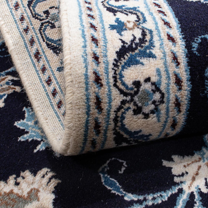 Dywan perski - Nain - 156 x 98 cm - ciemnoniebieski