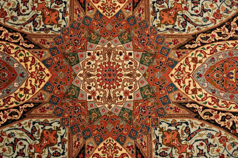 Dywan perski - Tabriz - Królewski - 153 x 100 cm - wielokolorowy