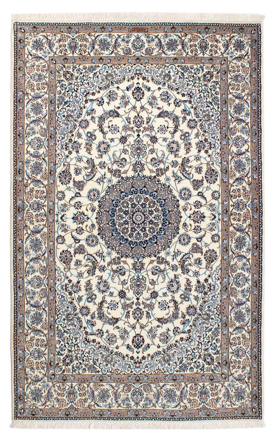 Dywan perski - Nain - Premium - 216 x 134 cm - beżowy