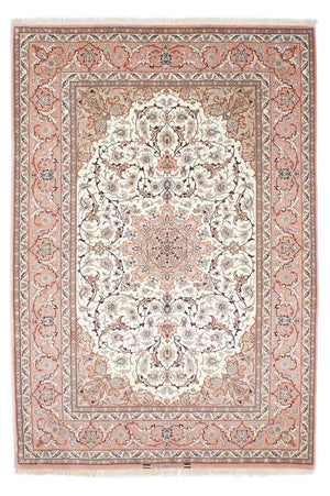 Dywan perski - Isfahan - Premium - 225 x 150 cm - beżowy