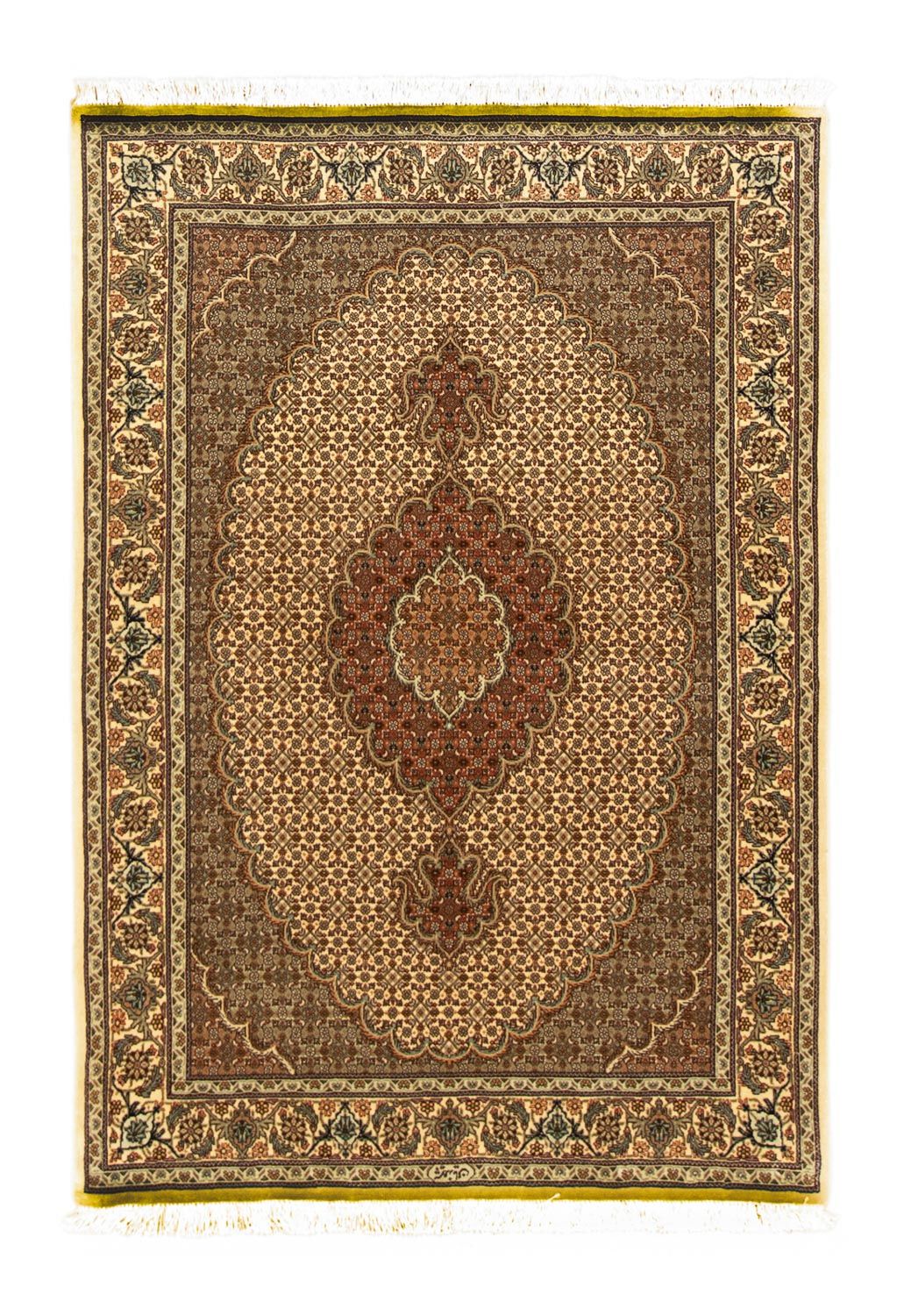 Dywan perski - Tabriz - Królewski - 148 x 102 cm - beżowy