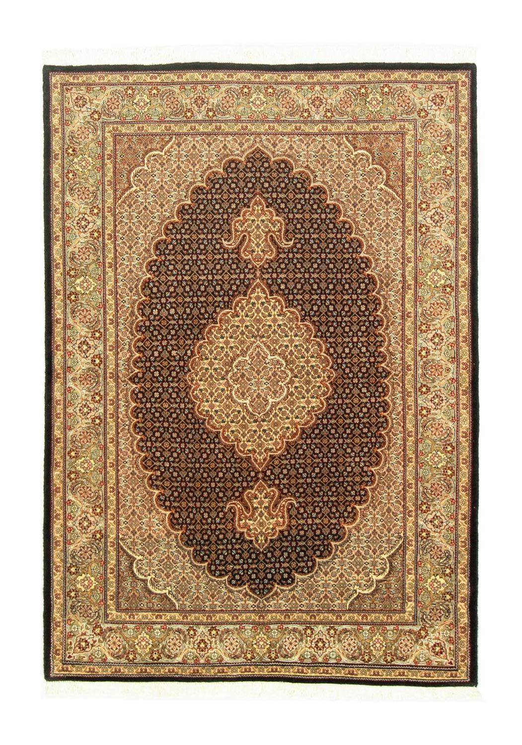Dywan perski - Tabriz - Królewski - 148 x 102 cm - czarny