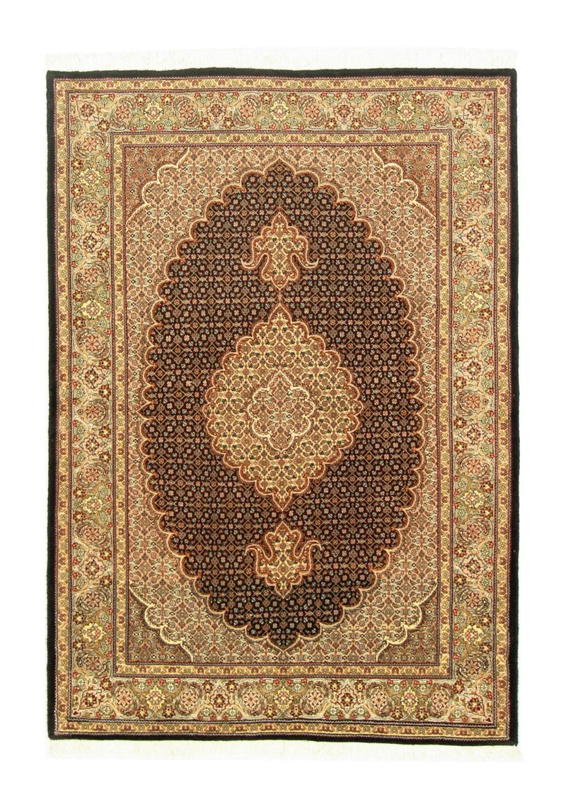 Dywan perski - Tabriz - Królewski - 148 x 102 cm - czarny