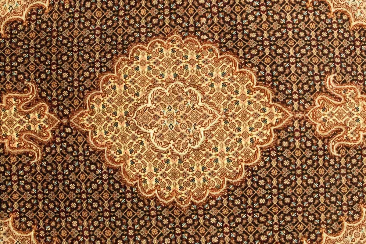 Dywan perski - Tabriz - Królewski - 148 x 102 cm - czarny