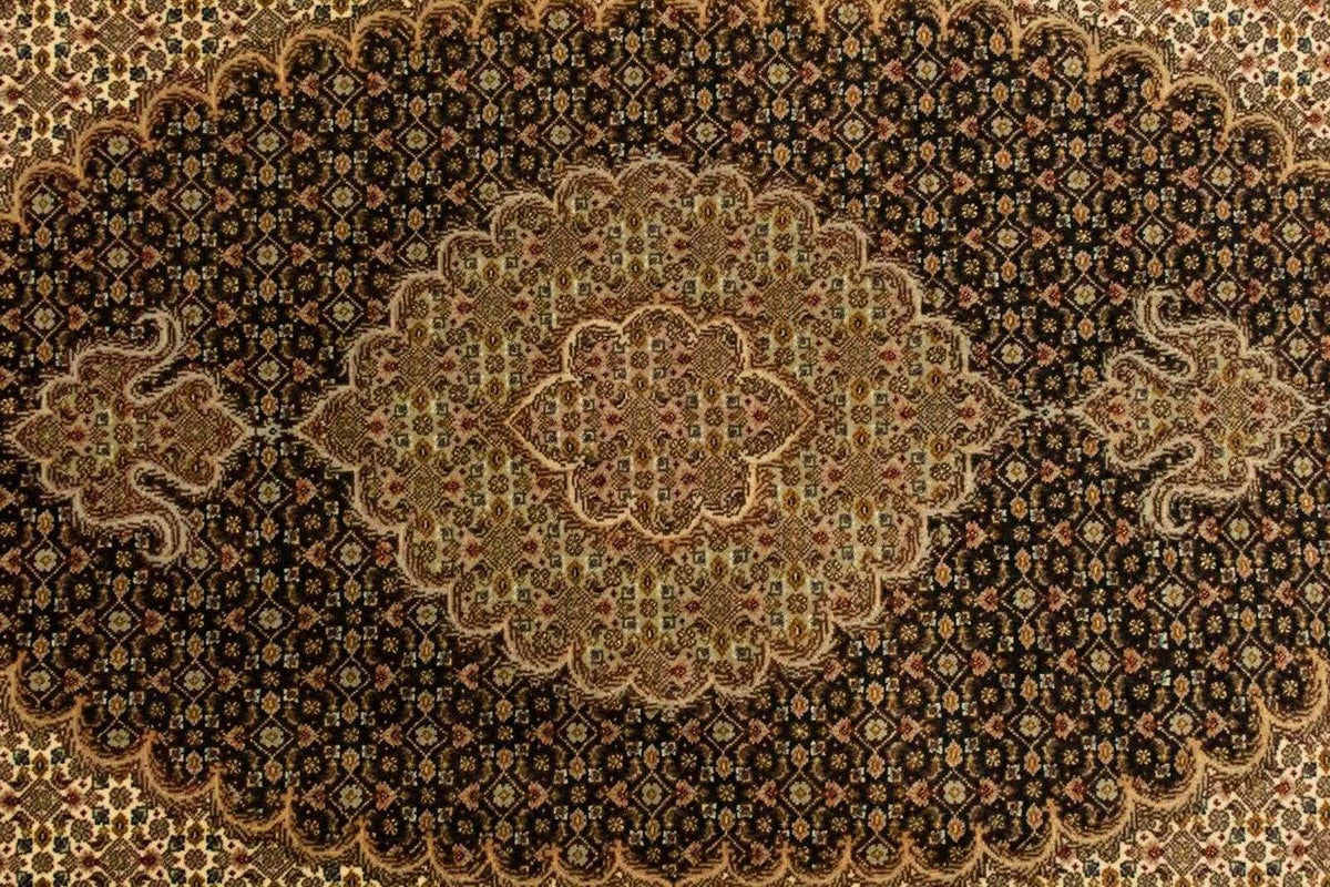 Dywan perski - Tabriz - Królewski - 151 x 102 cm - ciemnoniebieski