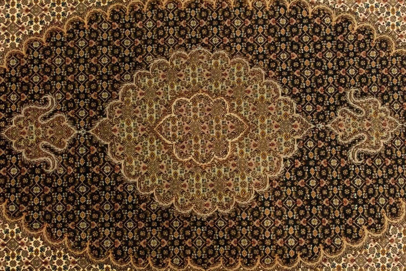 Dywan perski - Tabriz - Królewski - 151 x 102 cm - ciemnoniebieski