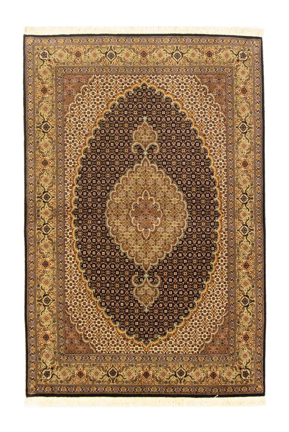 Dywan perski - Tabriz - Królewski - 156 x 103 cm - czarny