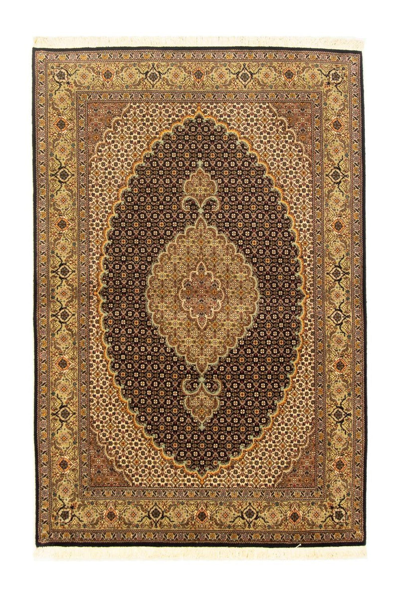 Dywan perski - Tabriz - Królewski - 156 x 103 cm - czarny