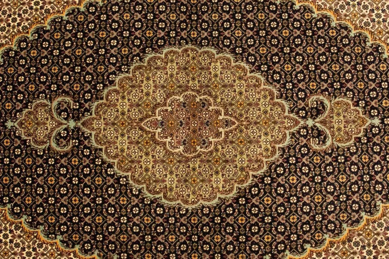 Dywan perski - Tabriz - Królewski - 156 x 103 cm - czarny