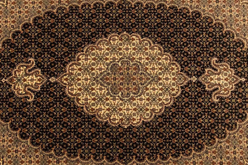 Dywan perski - Tabriz - Królewski - 150 x 102 cm - ciemnoniebieski