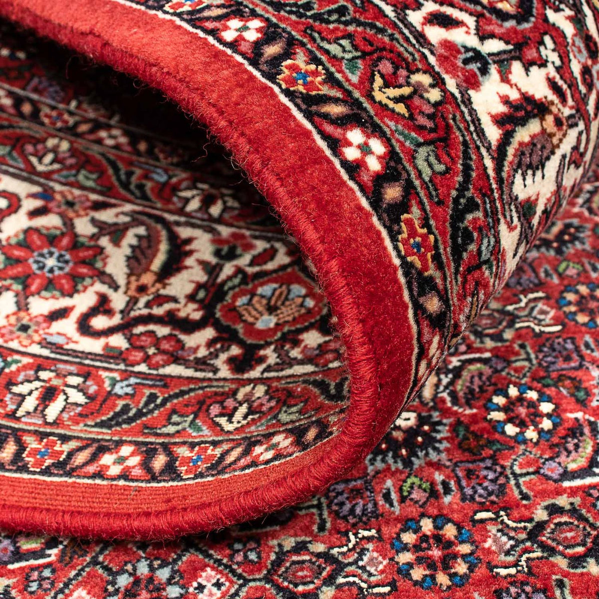Dywan perski - Bijar - 233 x 140 cm - ciemna czerwień