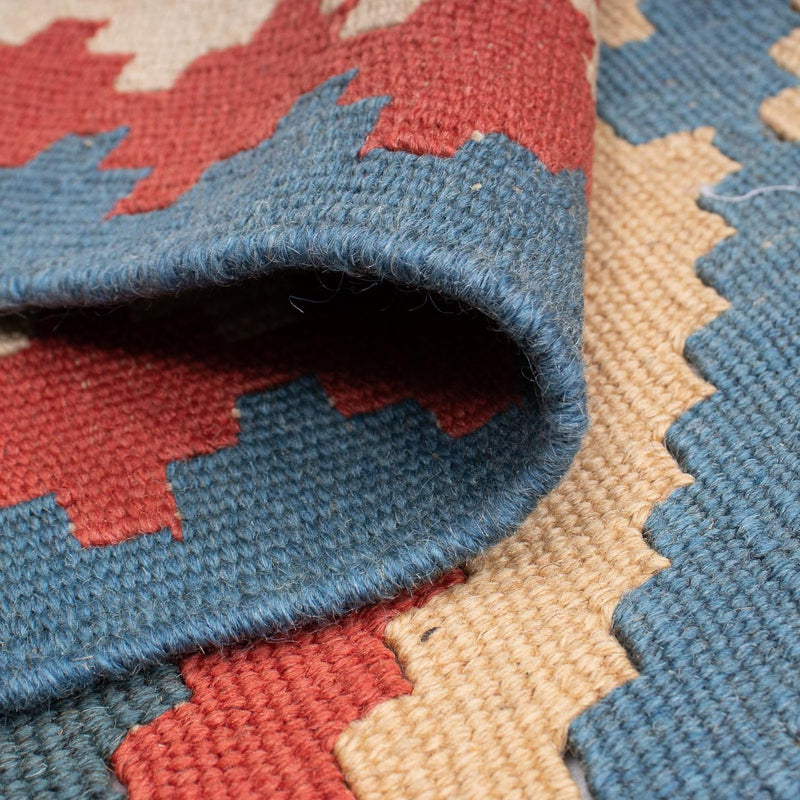 Dywan Kelim - Orientalny - 183 x 124 cm - niebieski