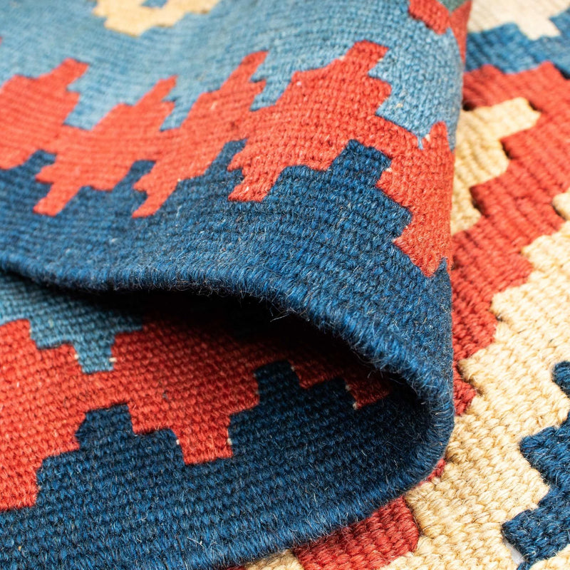 Dywan Kelim - Orientalny - 175 x 124 cm - niebieski