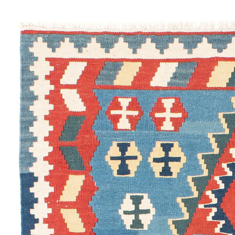 Dywan Kelim - Orientalny - 173 x 118 cm - niebieski