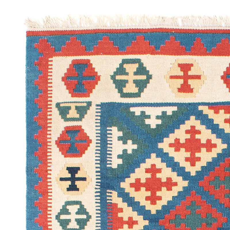 Dywan Kelim - Orientalny - 185 x 112 cm - niebieski