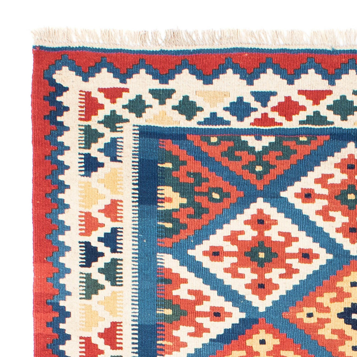 Dywan Kelim - Orientalny - 182 x 122 cm - niebieski