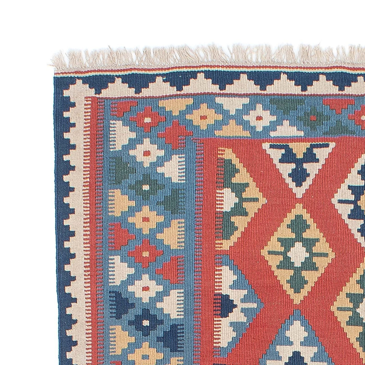 Dywan Kelim - Orientalny - 177 x 117 cm - niebieski