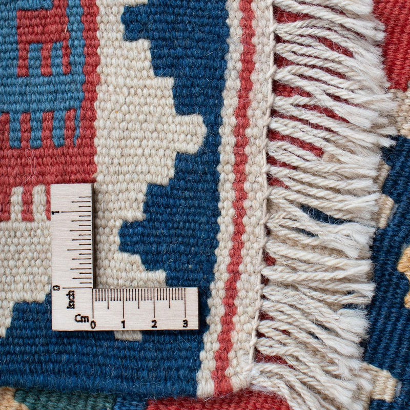 Dywan Kelim - Orientalny - 177 x 117 cm - niebieski