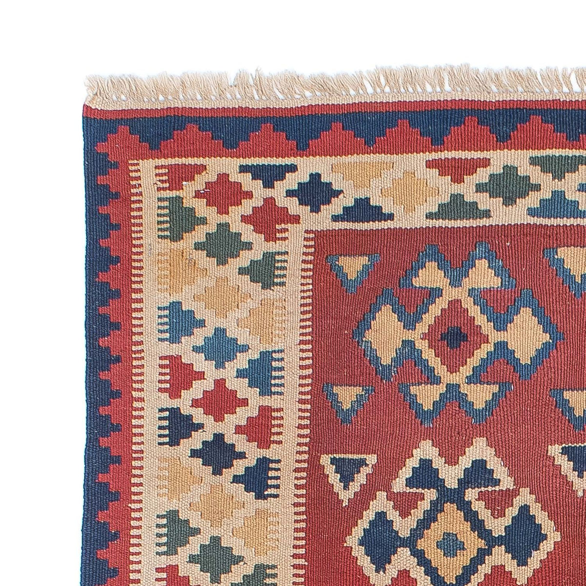 Dywan Kelim - Orientalny - 156 x 105 cm - ciemna czerwień