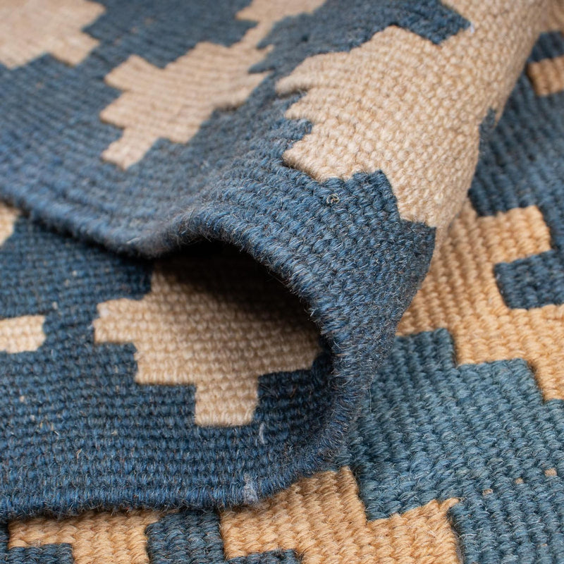 Dywan Kelim - Orientalny - 178 x 128 cm - niebieski