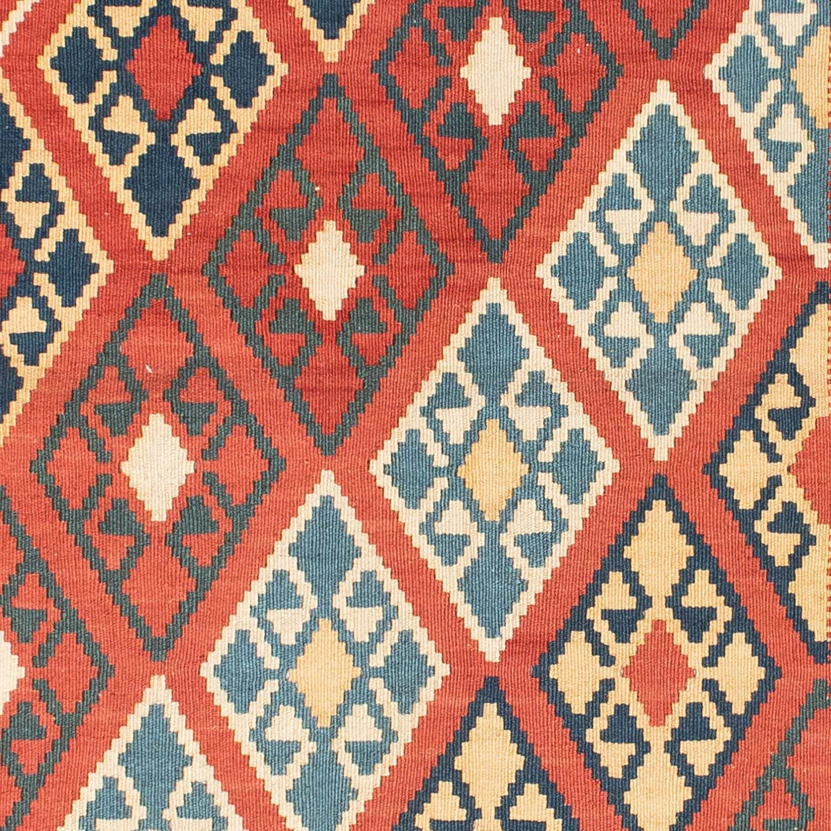 Dywan Kelim - Orientalny - 156 x 105 cm - rdza