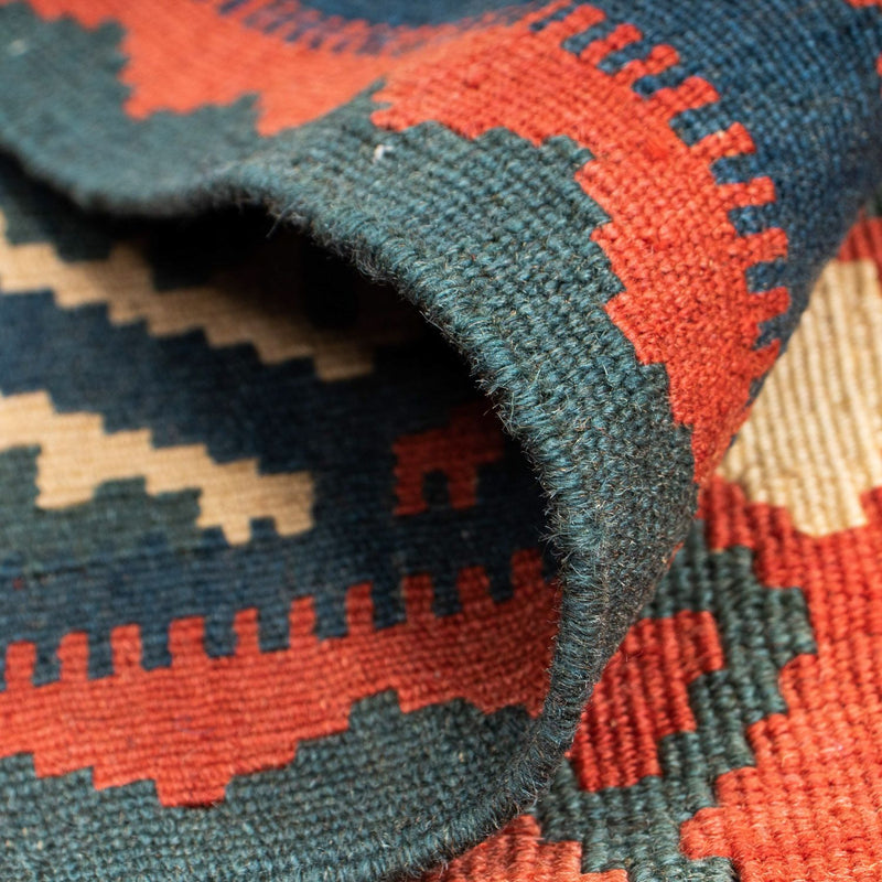 Dywan Kelim - Orientalny - 156 x 105 cm - rdza