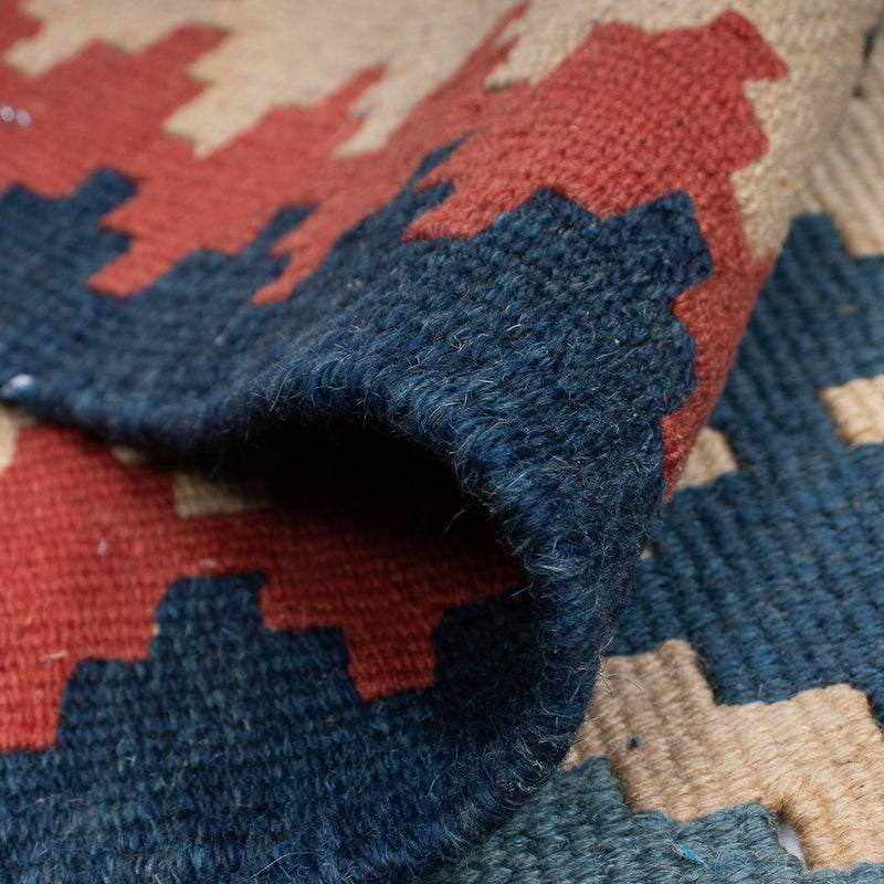 Dywan Kelim - Orientalny - 171 x 118 cm - niebieski