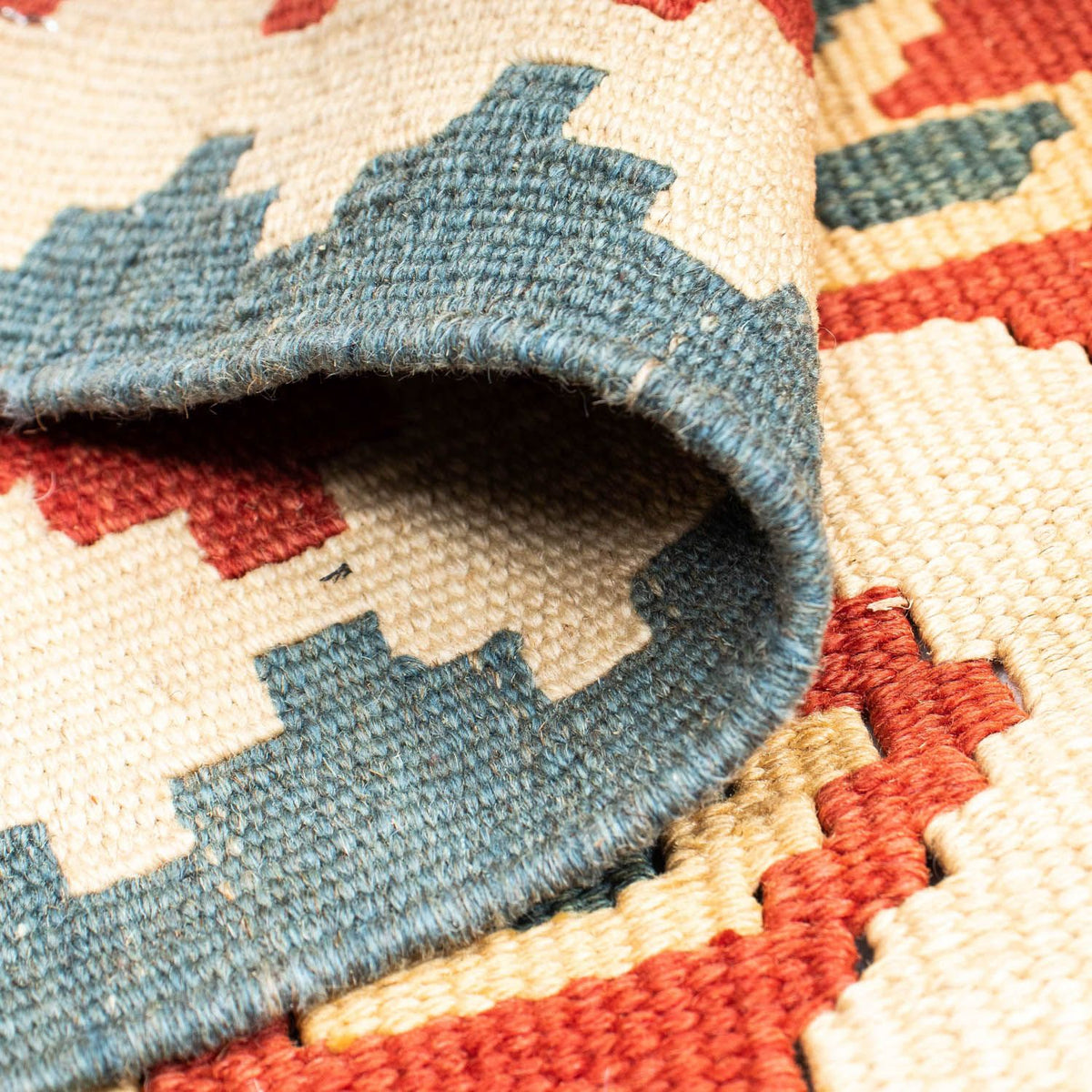 Dywan Kelim - Orientalny - 152 x 110 cm - czerwony