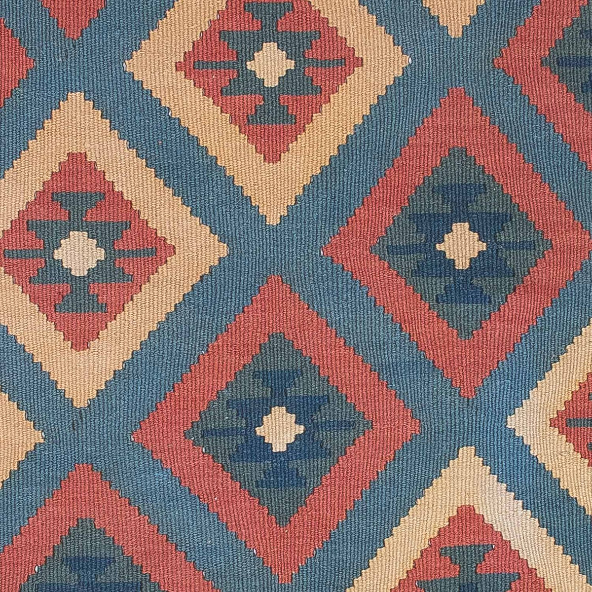 Dywan Kelim - Orientalny - 172 x 125 cm - niebieski