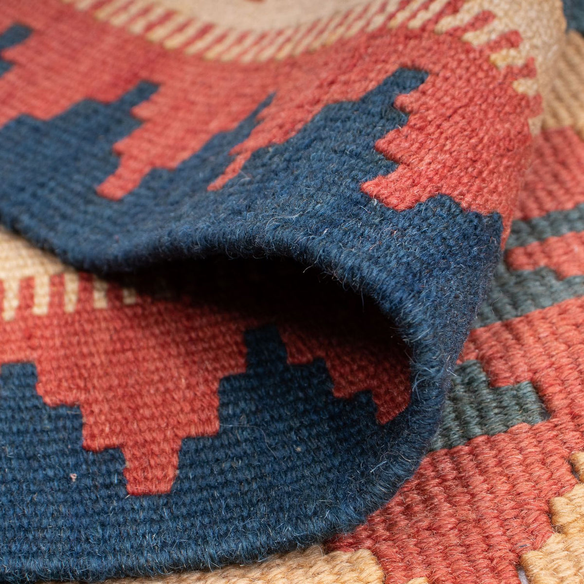 Dywan Kelim - Orientalny - 172 x 125 cm - niebieski